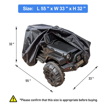 Tonhui Large Ride-On Truck Toy Car Cover, Outdoor Cover For Power Wheels, Kids Electric Car Cover Waterproof All Weather Protect Kids Car Toy Vehicles - Universal Fit