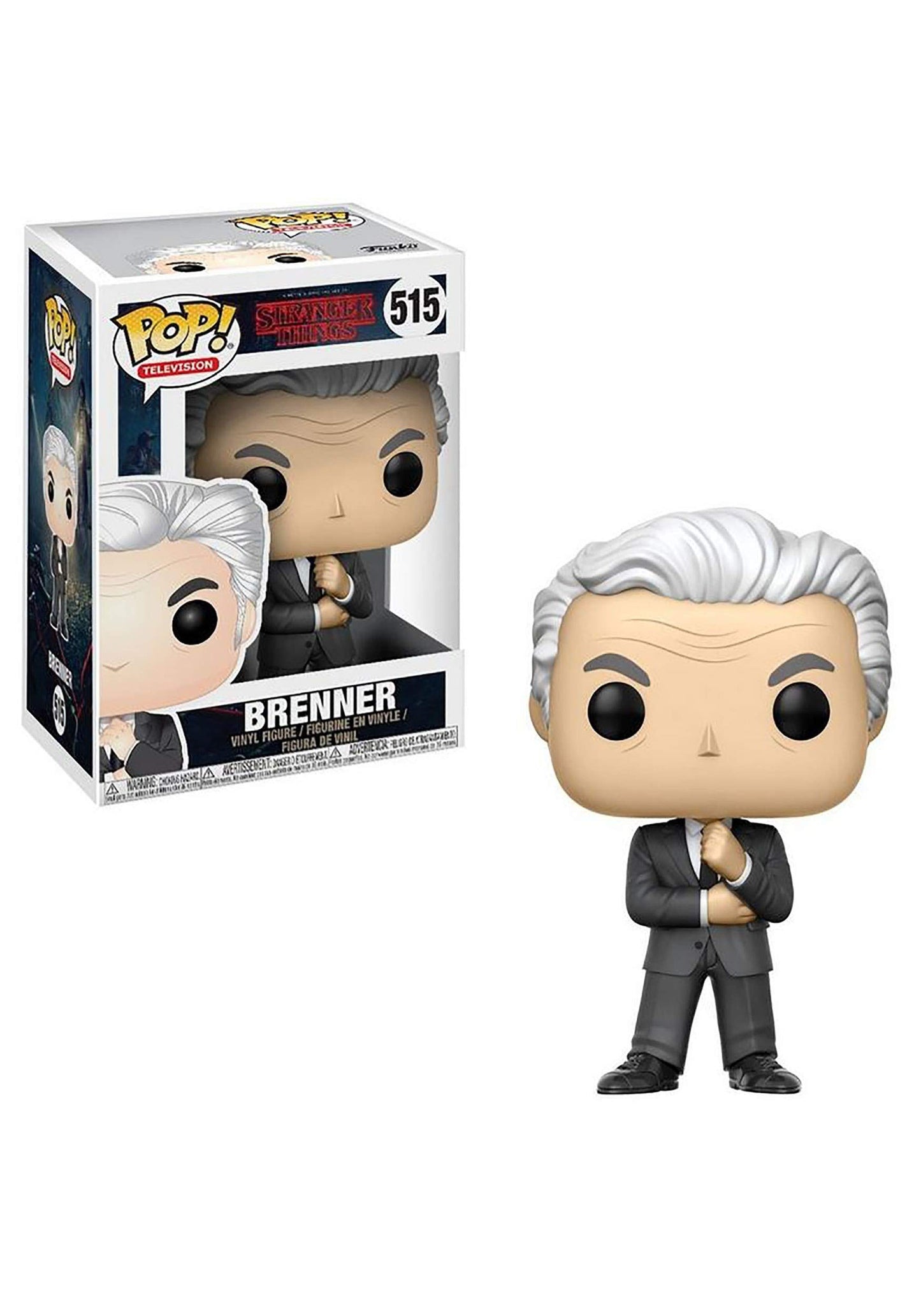 Funko Pop Stranger Things Brenner Figure - 3.75" Vinyl Collectible - Brown - Model 14429-PX-1VA