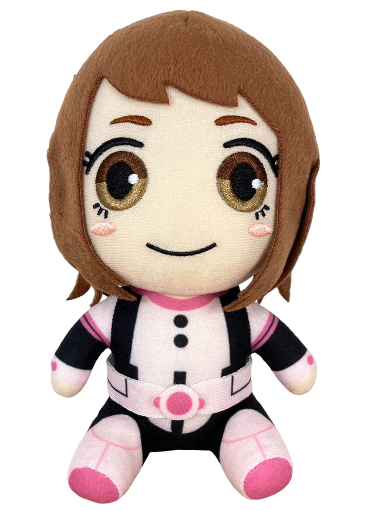 Great Eastern Entertainment My Hero Academia Ochaco Plush - 7" Sitting, Polyester, Model GE56927