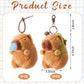 Simgoing 2 Pcs Capybara Plush Keychain Valentines Day Gift Capybara Stuffed Animals Toy Capybara Pendant For Party Valentine'S G