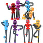 Pop Tubes Robot Toys Fidget Toy 8 Packs Easter Basket Stuffers For Kids Telescopic Suction Cup Robotics Autism Sensory Toy For T