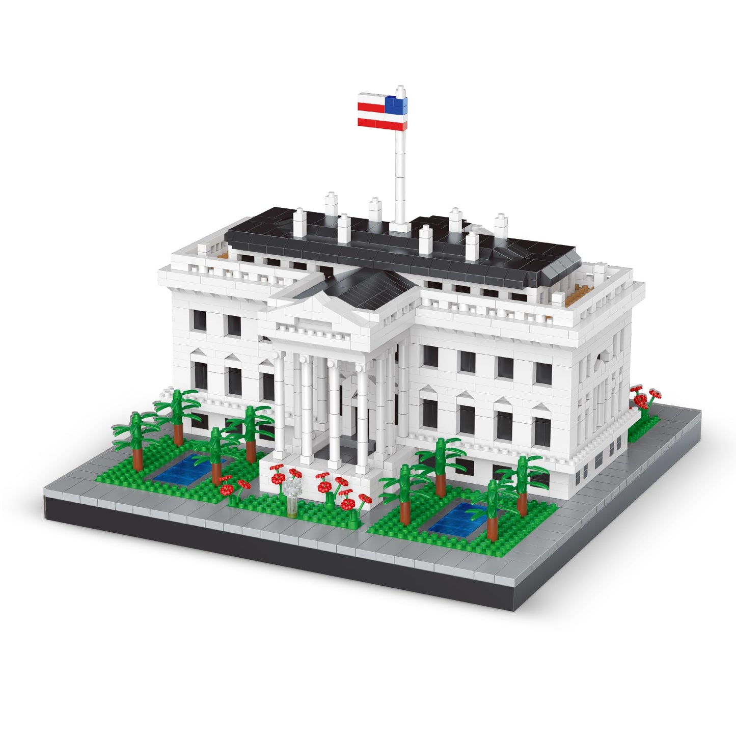 alltogetho US White House Micro Mini Building Blocks Toys for mature-themed Perfect Replica Educational Fun Display-Worthy Masterpiece