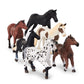 Terra by Battat 6 Horse Figurines Set - Realistic Plastic Collectible Toy for Kids 3+ - Multicolor Party Decorations