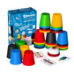 Pairez Toys Quick Stacking Cups Games For Kids, Classic Matching Cup Game, Speed Match Cups Games, Parent-Child Interactive Toys With 24 Cards & 30 Cups, Family Games For Party Or Travel