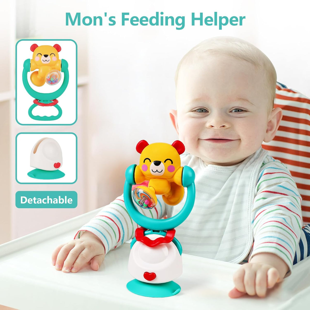 Interactive Baby Suction Rattles