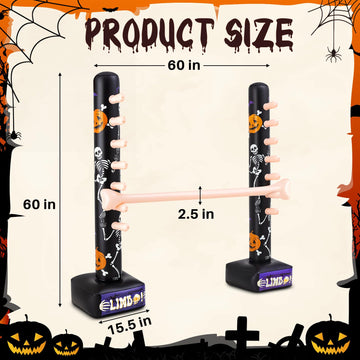 Threan Inflatable Limbo Game for Adults - Spooky Halloween Party Game for Indoor/Outdoor Fun