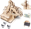Marble Run 3D Wooden Puzzle For Adults And Teens,Diy Model Kit,Educational Jigsaw Puzzles Building Toys, Stem Projects Science Experiments Runs On Solar, Gift For Women/Kids Ages 8-10-12-14