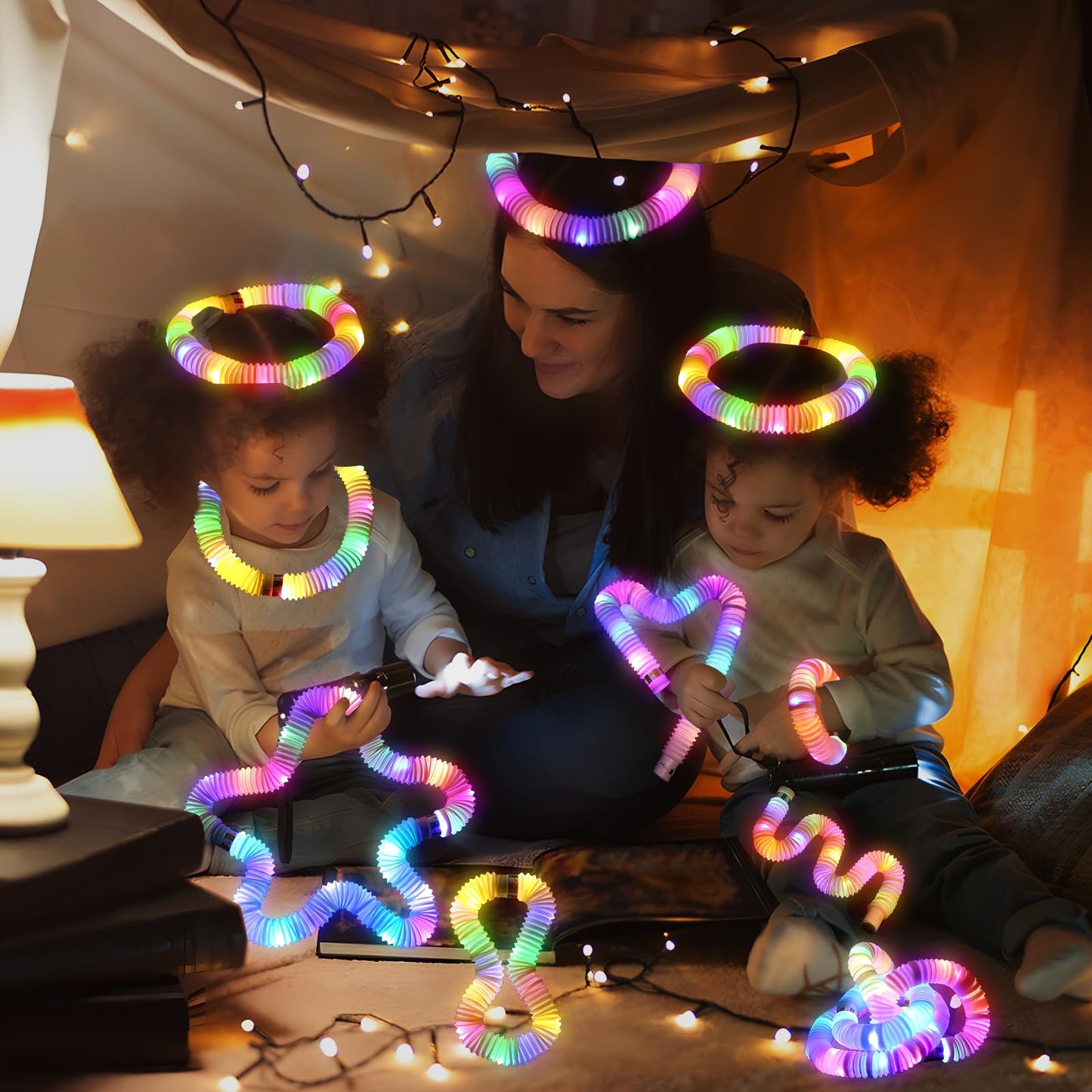 Mikulala Glow Sticks Light Up Tubes 12 Pcs Christmas Party Favor Goodie Bag Suffers Kids Birthday Gift Stocking Fillers Light Up