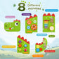 Joyibay Dinosaur Sensory Wall Panel: Sensory Wall Toy Wooden Dinosaur Busy Board Sensory Board Wall Toys 8 Sensory Activities Ga