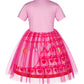 Wonderbabe Descendants Rise Of Red Costumes Girls Bridget Descendants Costume Pink Dress Princess Birthday Party Dress Halloween Cosplay Outfits Size 5-6T