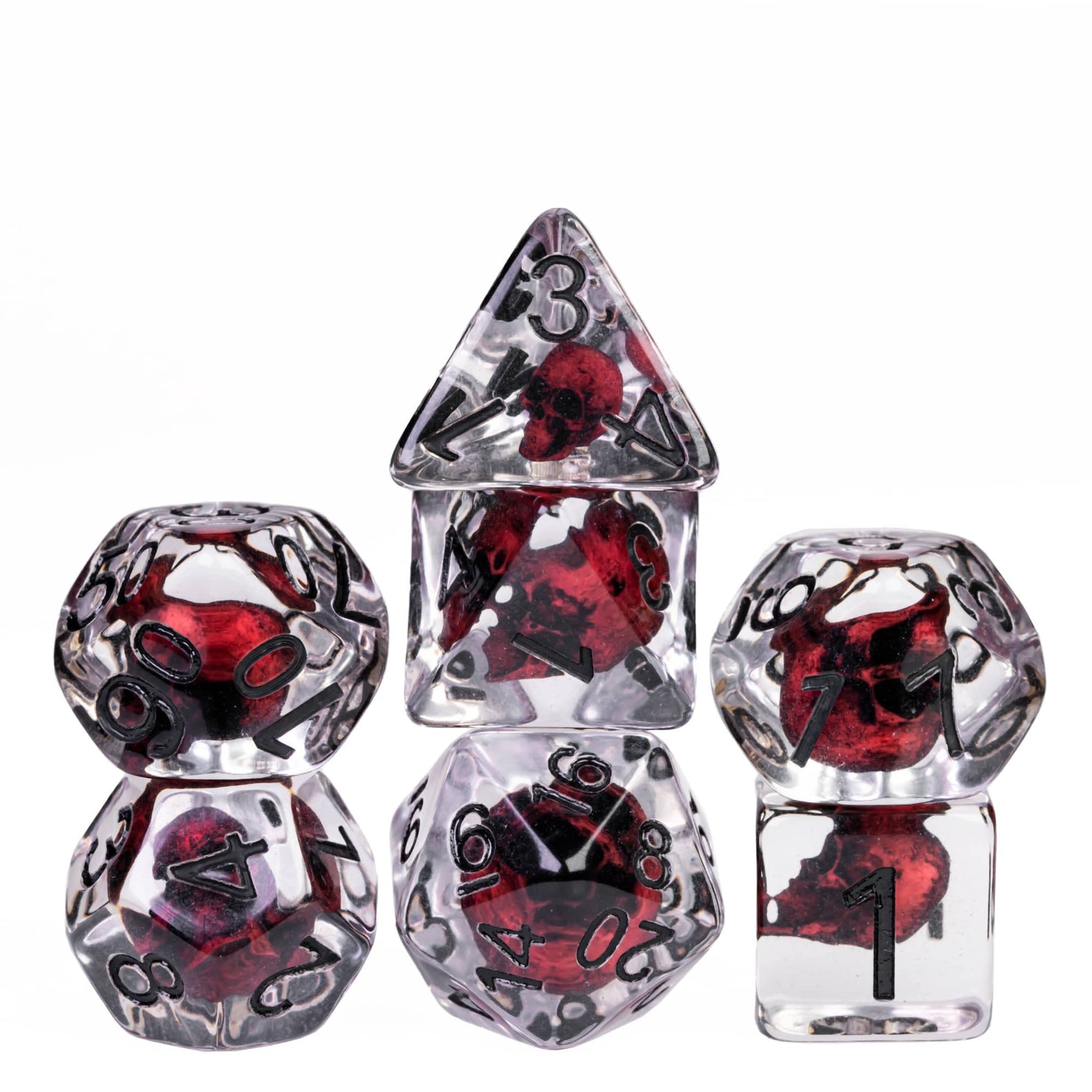 UDIXI Polyhedral Dice Set DND, D&D Dice Set for Dungeons and Dragons, Skull Dice for DND RPG MTG and Other Table Games, d n d (R