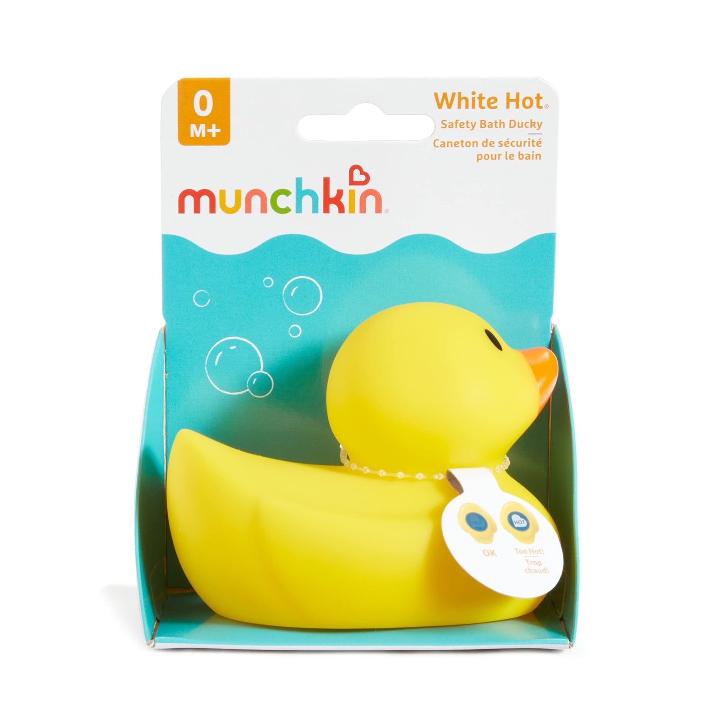 Munchkin White Hot Safety Bath Ducky Toy, Yellow (Pack of 2)