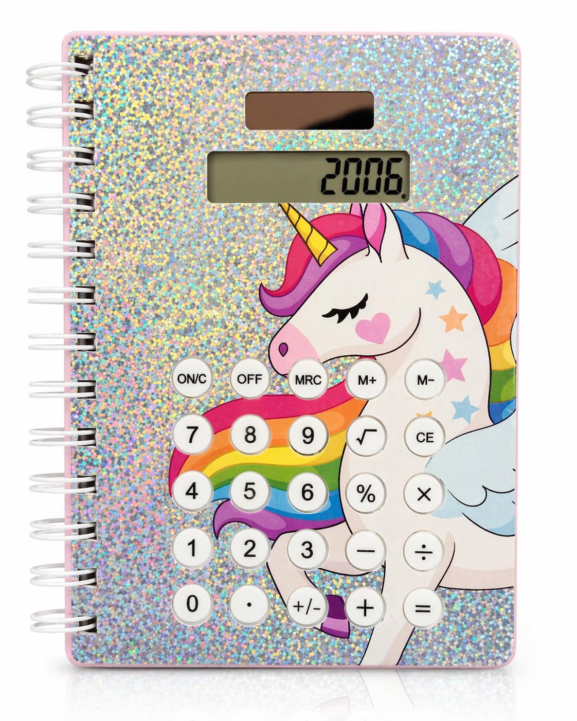 Nestled Emporio Unicorn Diary With Solar Calculator For Girls & Kids