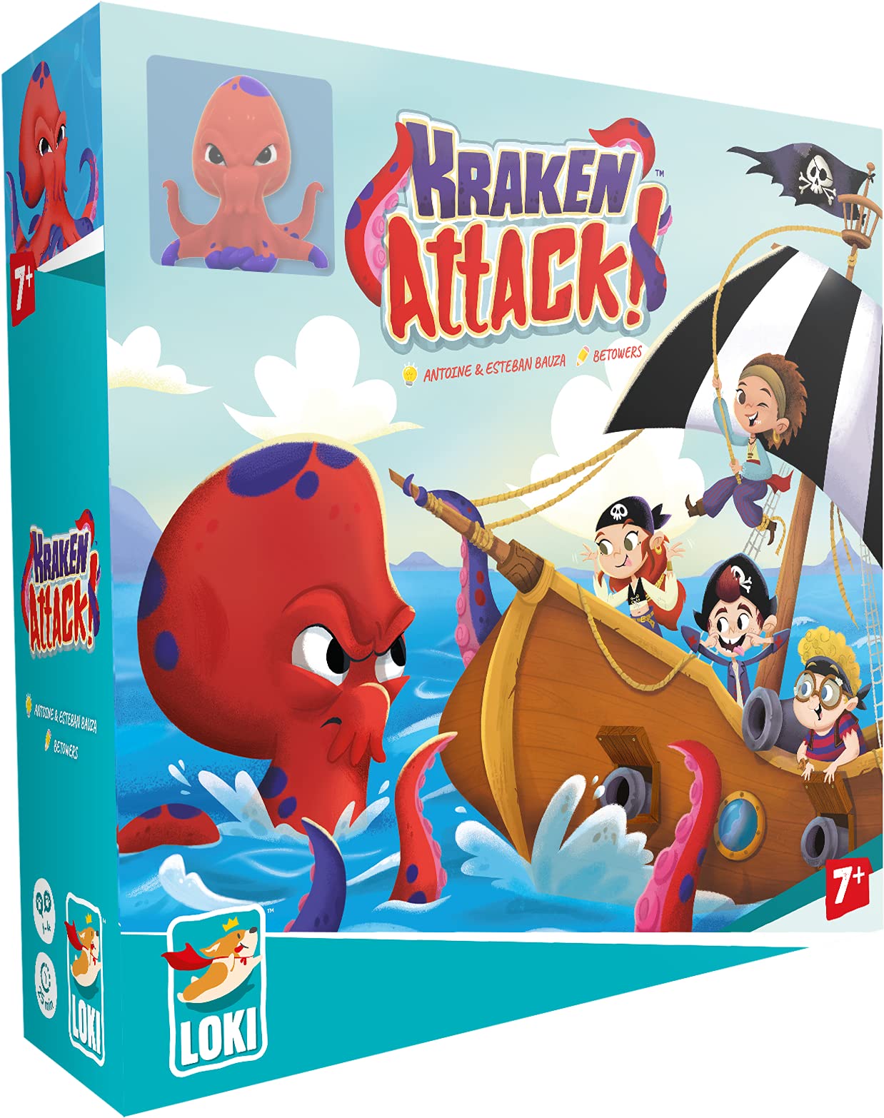 Loki Kraken Attack Strategy Board Game - Cooperative Play for 1-4 Players, Ages 7+, Plastic