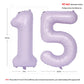 40 In Matte Purple Number Balloons Helium Foil Mylar Balloon Birthday Party Banquet Decoration Digital 15