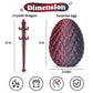Tboline 3D Printed Dragon Egg, Full Articulated Crystal Animals Fidget Toy For Autism Adhd, 3D Print Dinosaur Eggs Toy Mythical