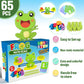 CozyBomB™ Homeschool Kindergarten Balance Board Game - Educational STEM Toy for Kids Ages 3-6, Green, Balancing Numbers with Frog Scale Cards