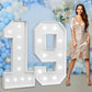 Marquee Numbers Large 19Th-Birthday Decorations: 4Ft Light Up Number Party Decor 91 Year Old Women And Men Birthday Decoration B