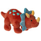 Mary Meyer 10-Inch Smootheez Red Triceratops Stuffed Animal Toy, Soft Polyester Material, Model 54402