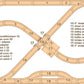 NameTrain Town Set - Made in USA