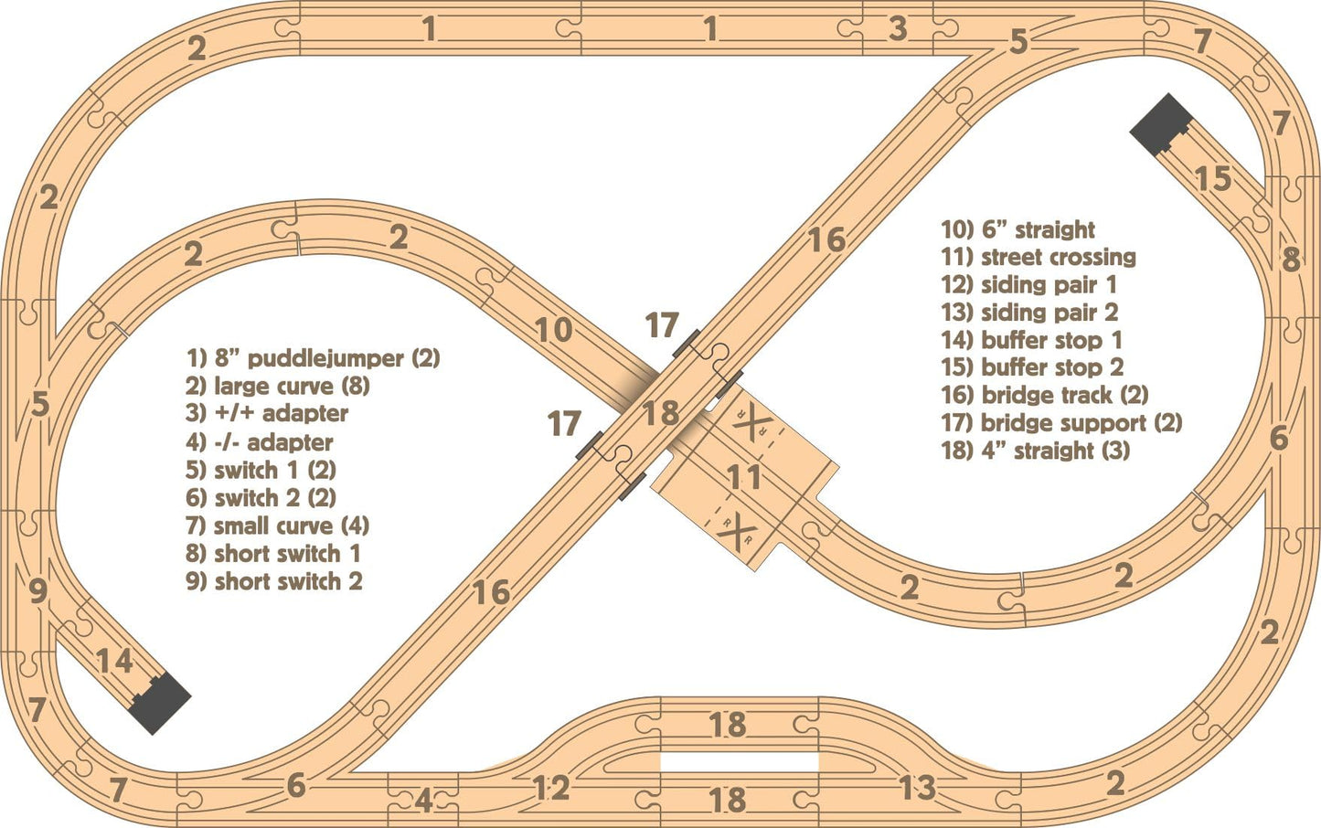NameTrain Town Set - Made in USA