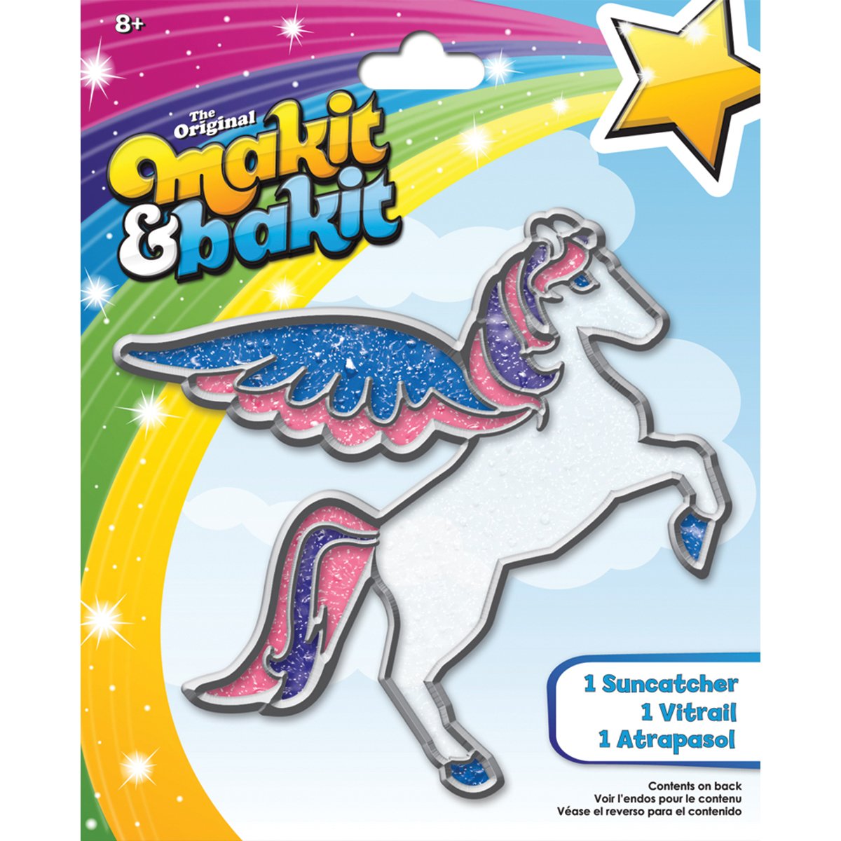 ColorBok TB-61821 Makit and Bakit Suncatcher Kit, Pegasus