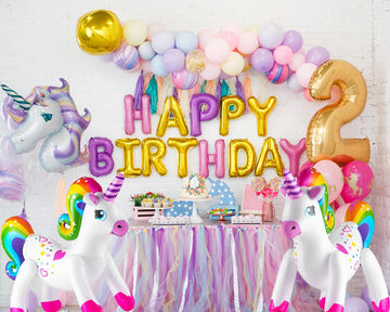 The Dreidel Company Rainbow Unicorn Inflate 24'' (2-Pack)