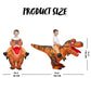 Spooktacular Creations Kids Inflatable Costumes, Riding A Light-Up Eyes T-Rex Inflatable Costume, Brown Rawr Blow Up Dinosaur Co