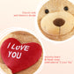 Tezituor 5Ft Giant Teddy Bear Stuffed Animals - I Love You   Red Heart Human Size Teddy Bear For Girlfriend,Boyfriend,Wife,Lover