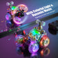 Kizeefun Remote Control Car for Kids RC Stunt Car Invincible 360Rolling Twister with Colorful Lights & Music Rechargeable Remote