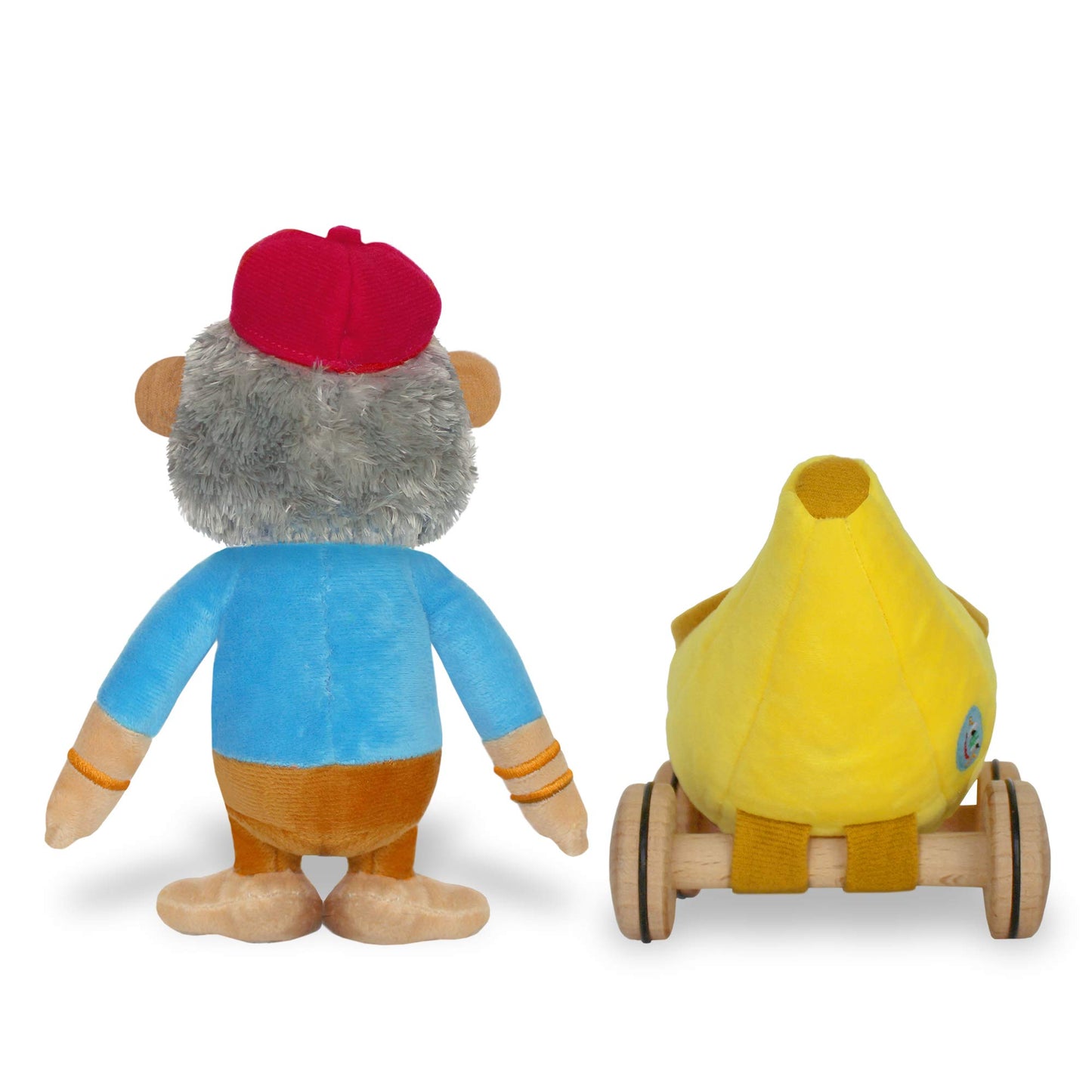 Yottoy Richard Scarry Collection | Bananas Gorilla Soft Toy With Busytown Bananamobile - 2 In 1 Toy