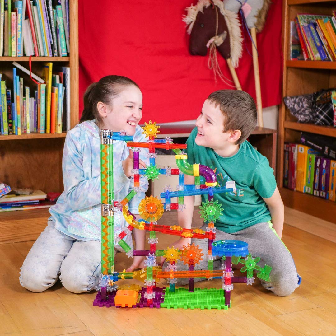 The Learning Journey Techno Gears Marble Mania - Glow in The Dark Marble Run (200+ pcs) for Kids Ages 8-14 - Award Winning Toy