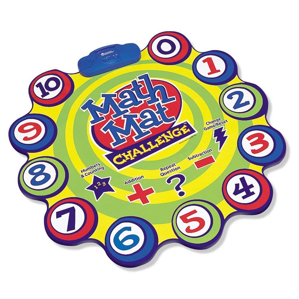 Learning Resources Math Mat Challenge Game - Medium Size, Multi-color, Plastic, Model LER0047