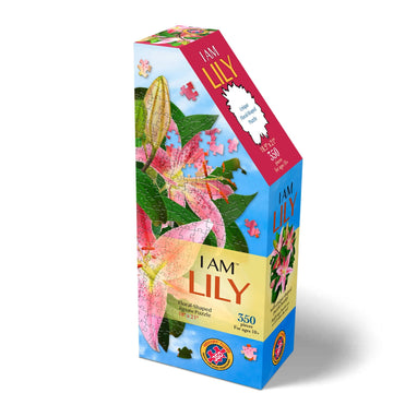Madd Capp: I Am Lily - 350 Piece Jigsaw Puzzle - 8002 - Ages 10+, Unique Floral-Shaped Border, Challenging Random Cut, Includes