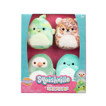 Squishville Sqm - Plush 4 Pack 2'' Squishmallows 4 Pack(Prehistoric Squad)