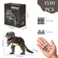 Aigidusansu Jurassic Dinosaur Micro Building Blocks, 1530Pcs Velociraptor Tyrannosaurus Rex Diy Mini Diamond Blocks Bricks Toy D