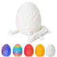 ONEVIVE Dragon Eggs with Dragon Inside 3D Printed  Mystery Dragon Egg Articulated Crystal Fidget Toy for Kids mature-themeds Women Men Funny Gift Desk Decor(White)