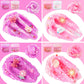 6 Packs Gradient Pink Slime Kit - Cloud Slime, Butter Slime & Clear Slime, Crunchy Slime For Kids With Various Slime Add-Ins, Non Sticky Slime Party Favors For Girls And Boys, 360Ml Kids Slime(Picnic)