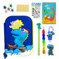 Shudaushi Canvas Dinosaur Theme Stationery Gift Set For Kids 3D Large Capacity Pencil Pouch, School Stationery Party Favor Retur