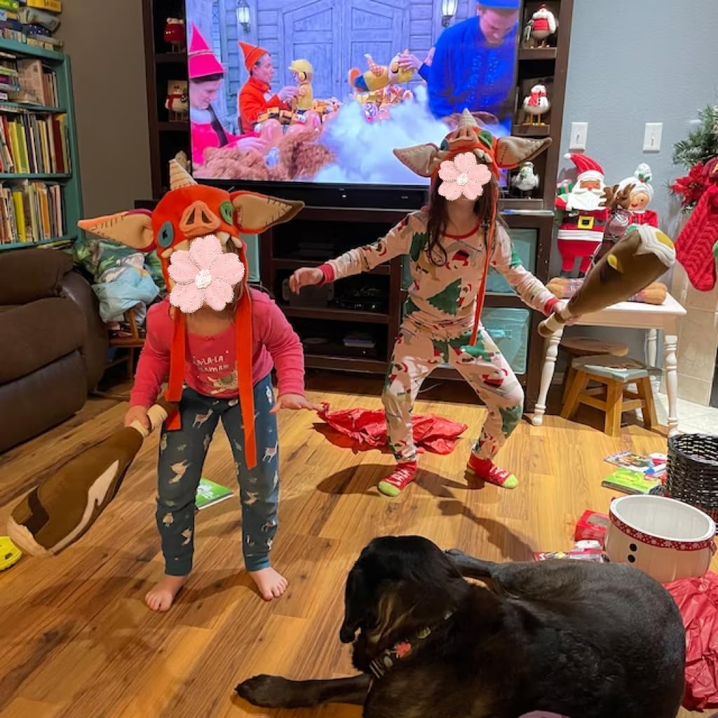 SLDFMV Halloween BOTW Kids Bokoblin Mask TOTK Link Pig Plush Hat Cosplay Prop Xmas Gift Cute Cartoon Toy Decorative Helmet