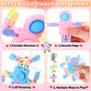 VioraWhite Fidget Spinners with Valentine Cards - 28 Packs Sensory Toys for Kids, Multicolor (Astronaut)