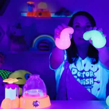 Doctor Squish Glow in The Dark Squishy Pack Refills - DIY Neon Squishy Making Kit for Creative Fun