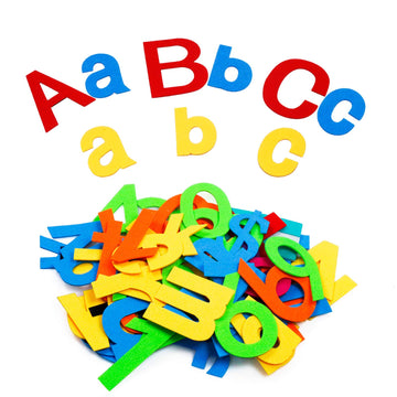 Toddlers Toys Felt-Alphabet Letters Numbers For Preschool Learning Activity With 107 Pieces Abc Upper Lower Case Letters, Numbers Children Felt Wall Sensory Activity Toys
