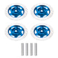 4Pack ShareGoo Metal 12mm Hex Hub Wheel Rim Tires Brake Disc Compatible with Traxxas Tamiya HSP HPI Redcat Racing 1/10 On-Road R