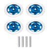 4Pack ShareGoo Metal 12mm Hex Hub Wheel Rim Tires Brake Disc Compatible with Traxxas Tamiya HSP HPI Redcat Racing 1/10 On-Road R