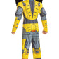 Bumblebee Costume, Muscle Transformer Costumes For Boys, Padded Character Jumpsuit, Kids Size Large (10-12)