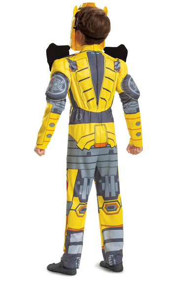 Bumblebee Costume, Muscle Transformer Costumes For Boys, Padded Character Jumpsuit, Kids Size Medium (7-8)