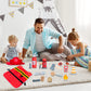 Umu Firefighter Costume For Kids, 14 Pcs Pretend Toy Wooden Fireman Role Play Firefighter Accessories With Fire Extinguisher And