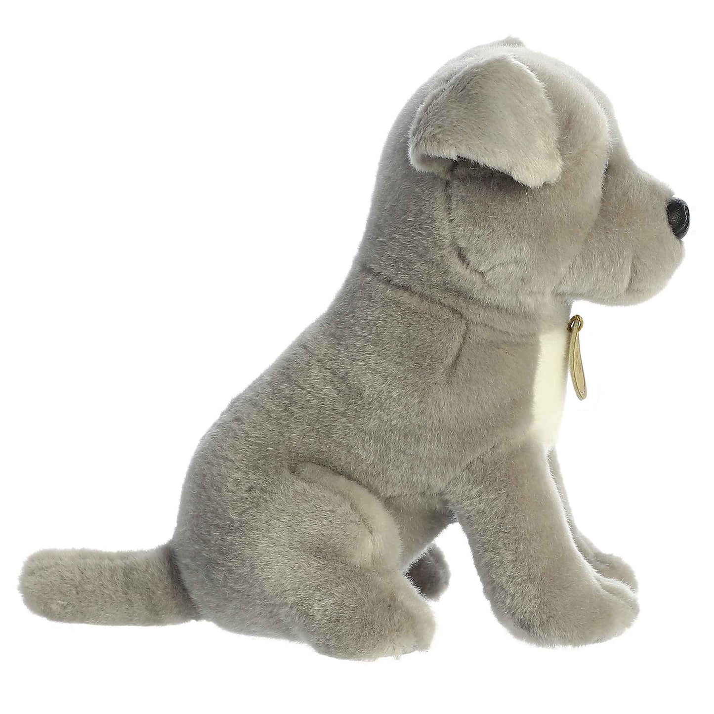 Aurora® Miyoni® Tots Pit Bull Puppy Stuffed Animal - 9" Gray, Lifelike Detail, Polyester