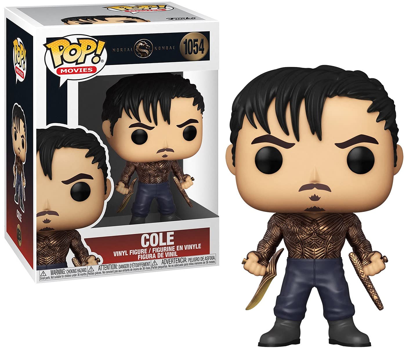 Funko Pop Movies: Mortal Kombat - Cole Young Vinyl Figure, Multicolor, Standard